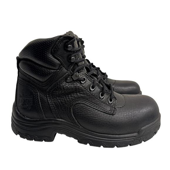 Timberland Womens Size 7.5M Black TiTAN 6" Alloy Toe Work Boot Outdoor Combat - Picture 1 of 7